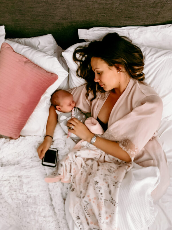 image of baby and mum | sleep routine for newborn